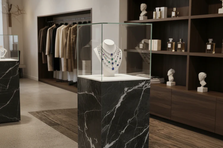 Maatwerk vitrinekap met premium object